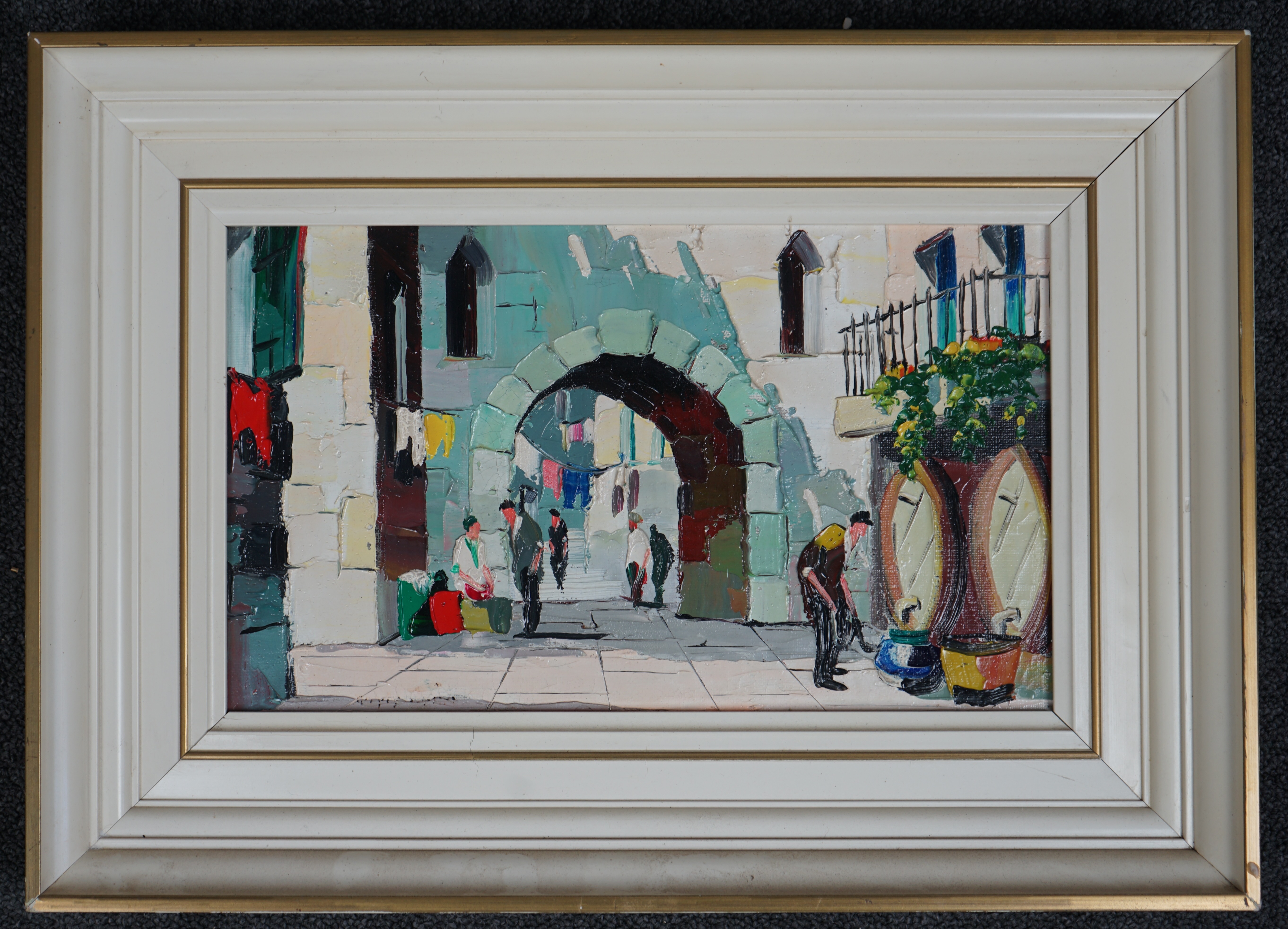 Cecil Rochfort D’Oyly John (English, 1906-1993), ‘Olde Villa at Nice, S of France', oil on canvas, 19 x 31cm